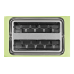 Compact toaster Зеленый TAT3A016